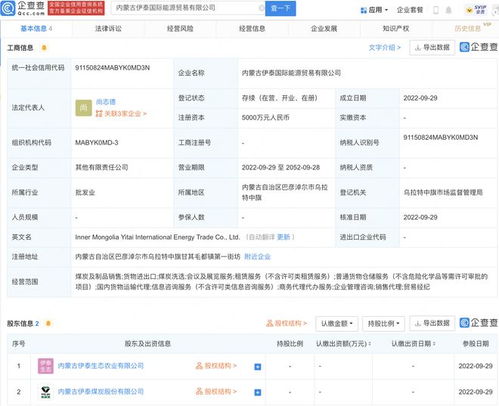 伊泰煤炭布局全球市场 新设国际能源贸易公司，注册资本5000万元加码煤炭销售